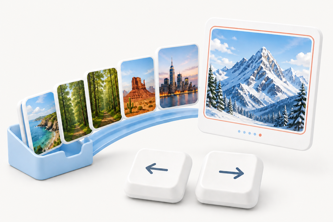 PicSee 使用方向键按文件夹顺序浏览图片