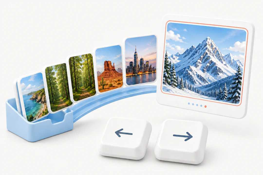 PicSee 使用方向键按文件夹顺序浏览图片